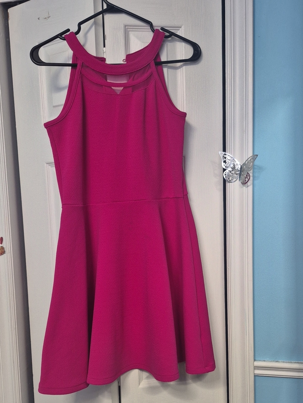 The Children's Place Hot Pink Fit-and-Flare Dress